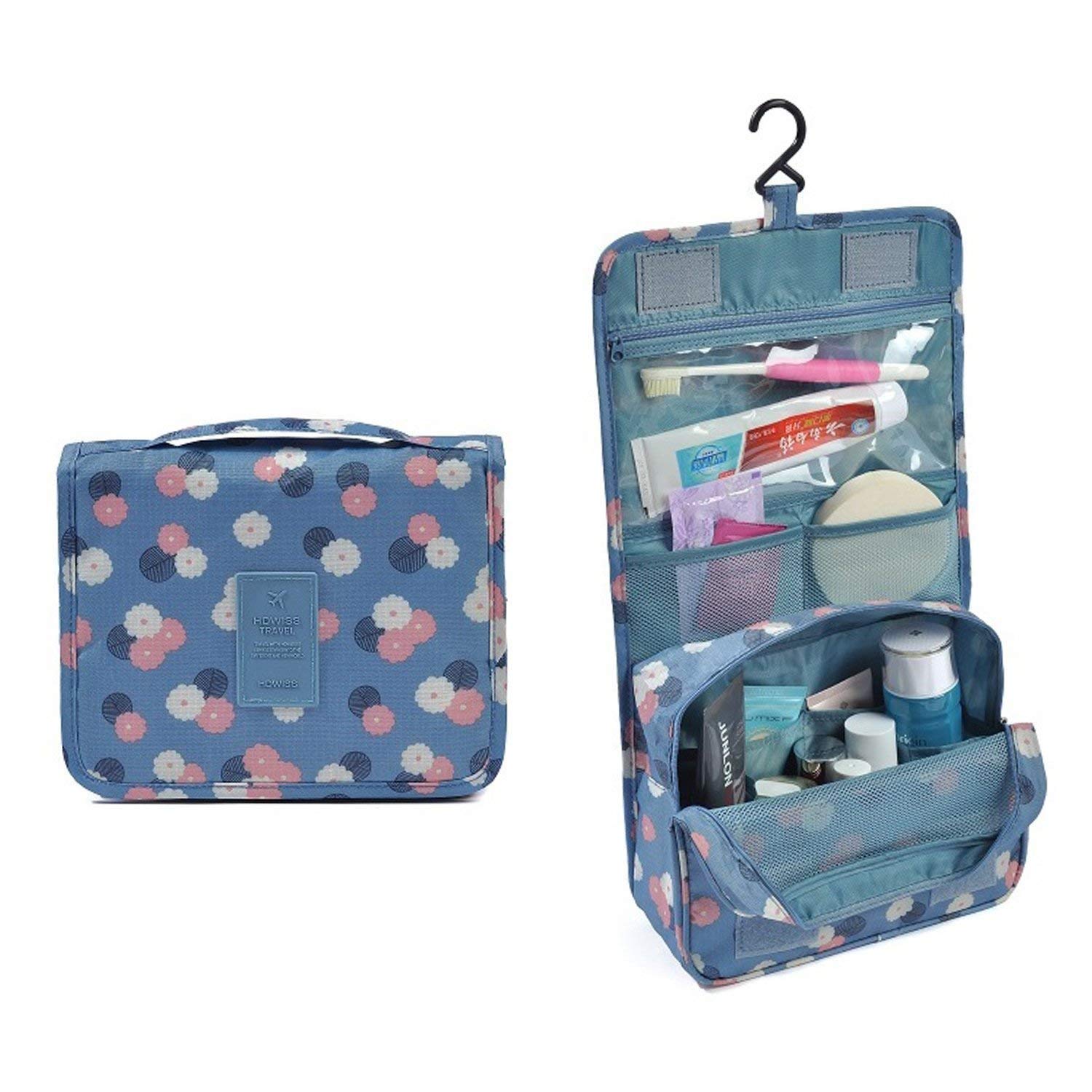 KEVIORE HangSmart™ Hanging Travel Toiletry Bag | Waterproof Cosmetic Organizer with Hook | Multipurpose Makeup & Toiletry Storage | Unisex