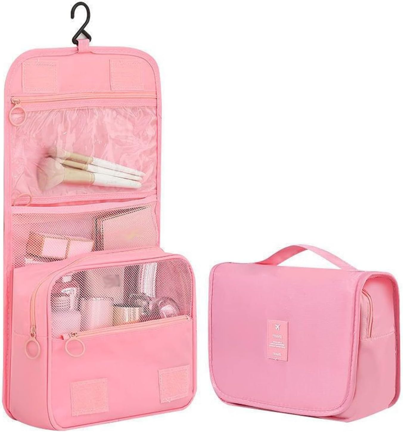 KEVIORE HangSmart™ Hanging Travel Toiletry Bag | Waterproof Cosmetic Organizer with Hook | Multipurpose Makeup & Toiletry Storage | Unisex