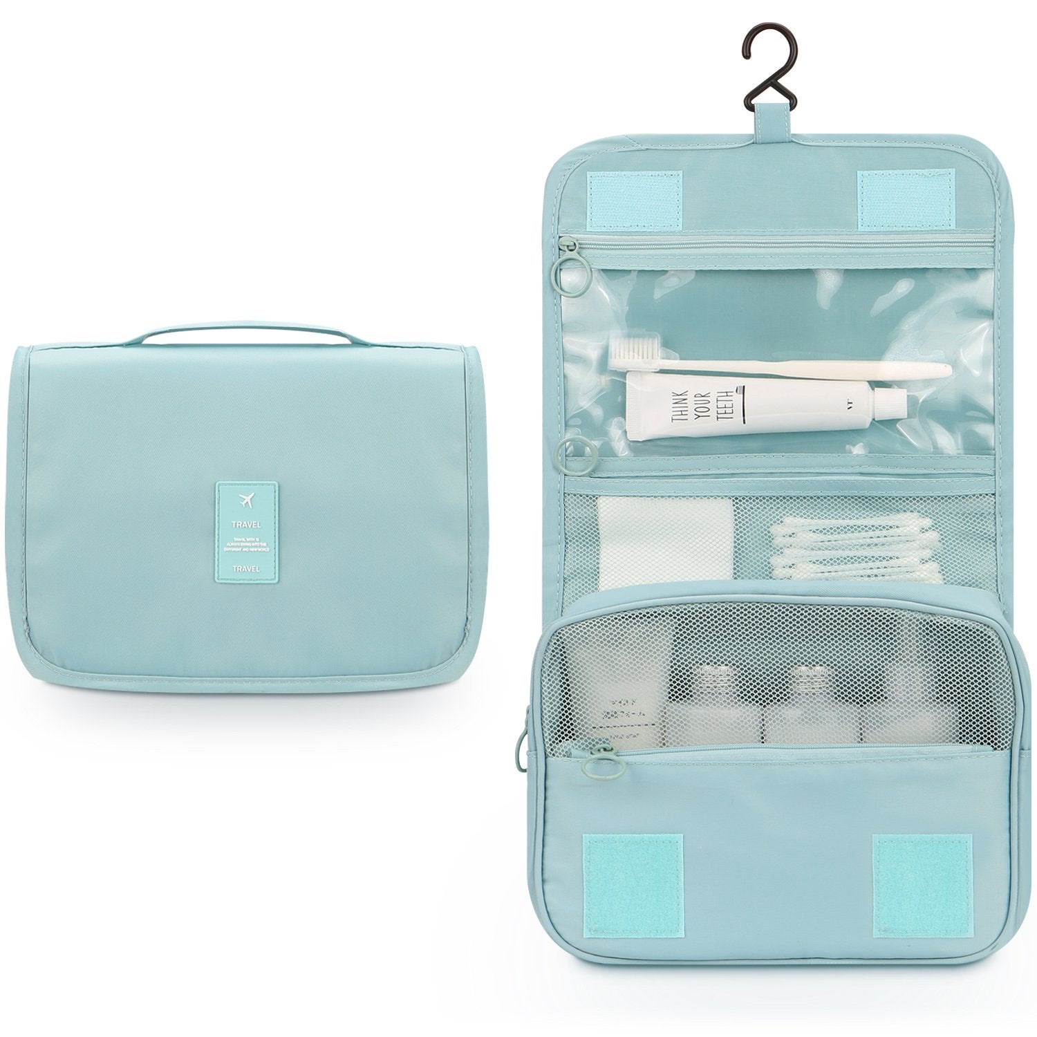 KEVIORE HangSmart™ Hanging Travel Toiletry Bag | Waterproof Cosmetic Organizer with Hook | Multipurpose Makeup & Toiletry Storage | Unisex