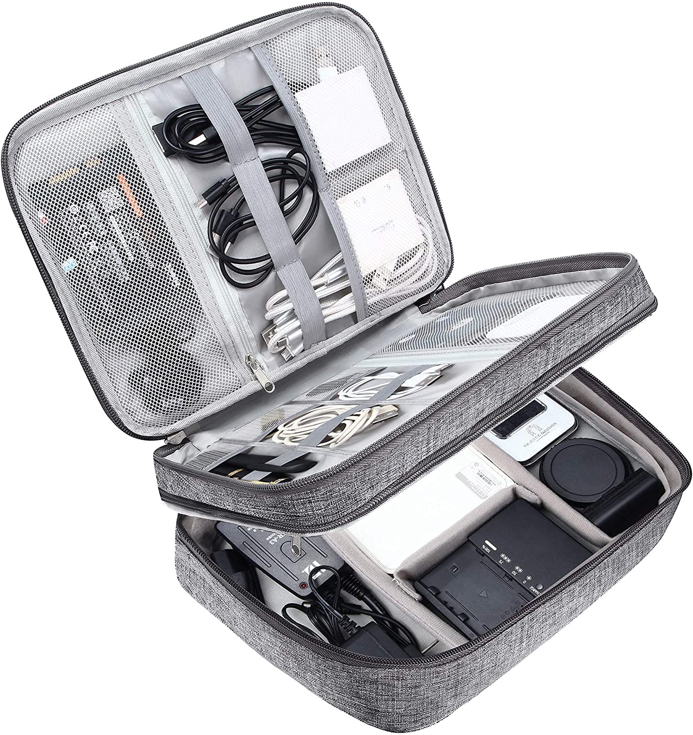 KEVIORE TechVault™ Travel Electronics Organizer Case | Waterproof Cable & Gadget Storage Bag
