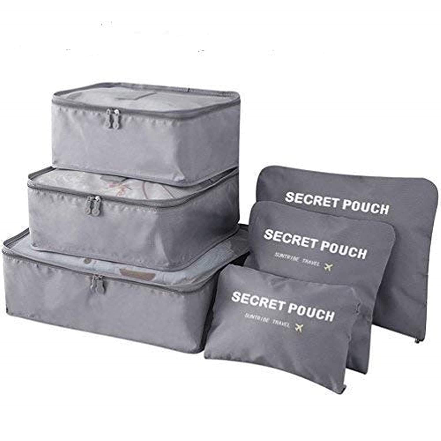 KEVIORE PackSmart™ Travel Packing Cubes Set (6 Pcs) | Lightweight Luggage Organizer Bags