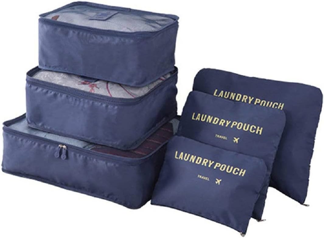 KEVIORE PackSmart™ Travel Packing Cubes Set (6 Pcs) | Lightweight Luggage Organizer Bags